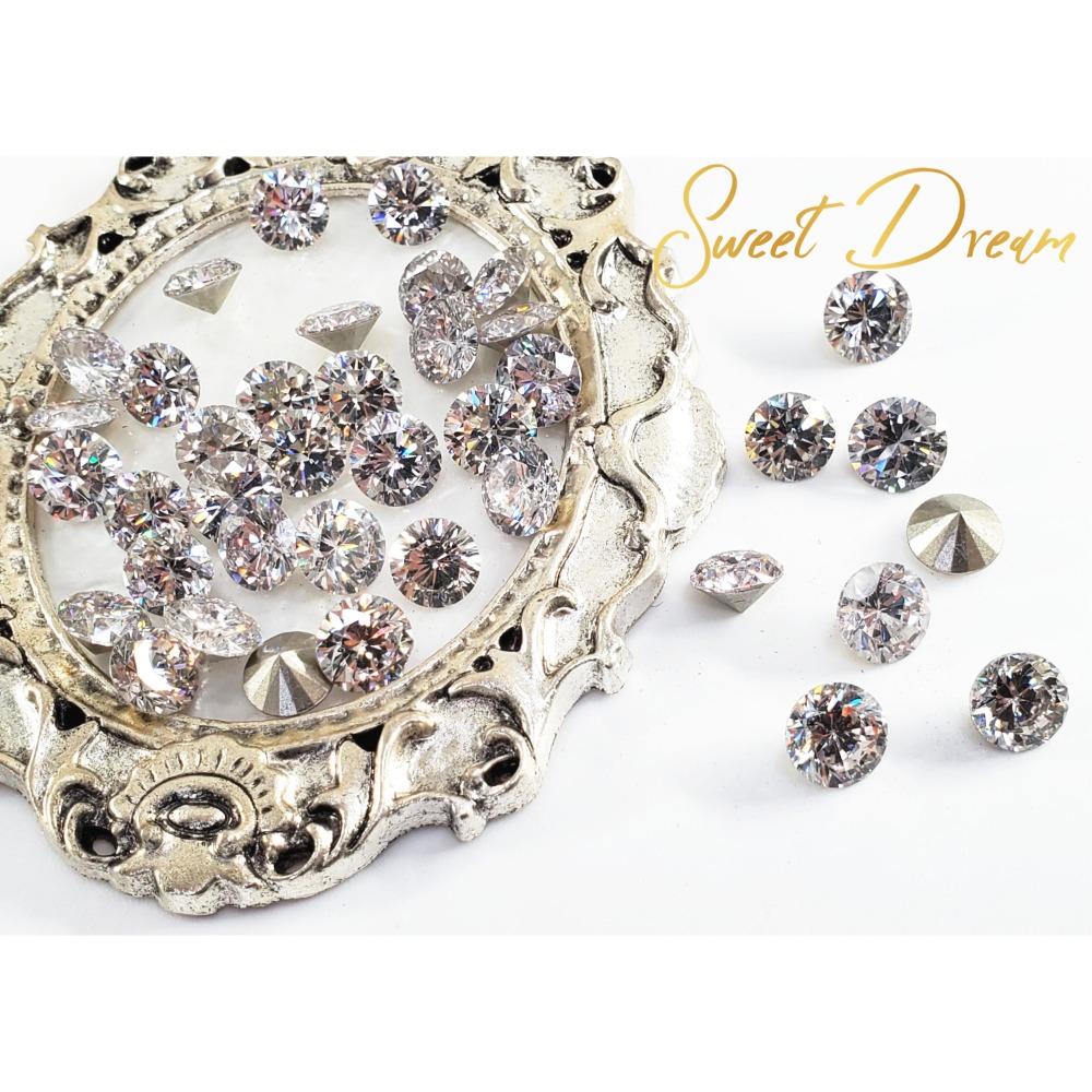 53切面圓形【8mm】尖底20顆