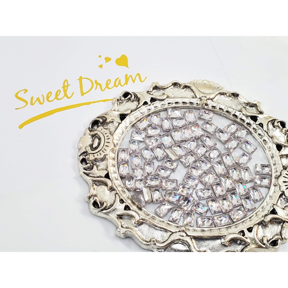 方糖透明白【4*6mm】25顆