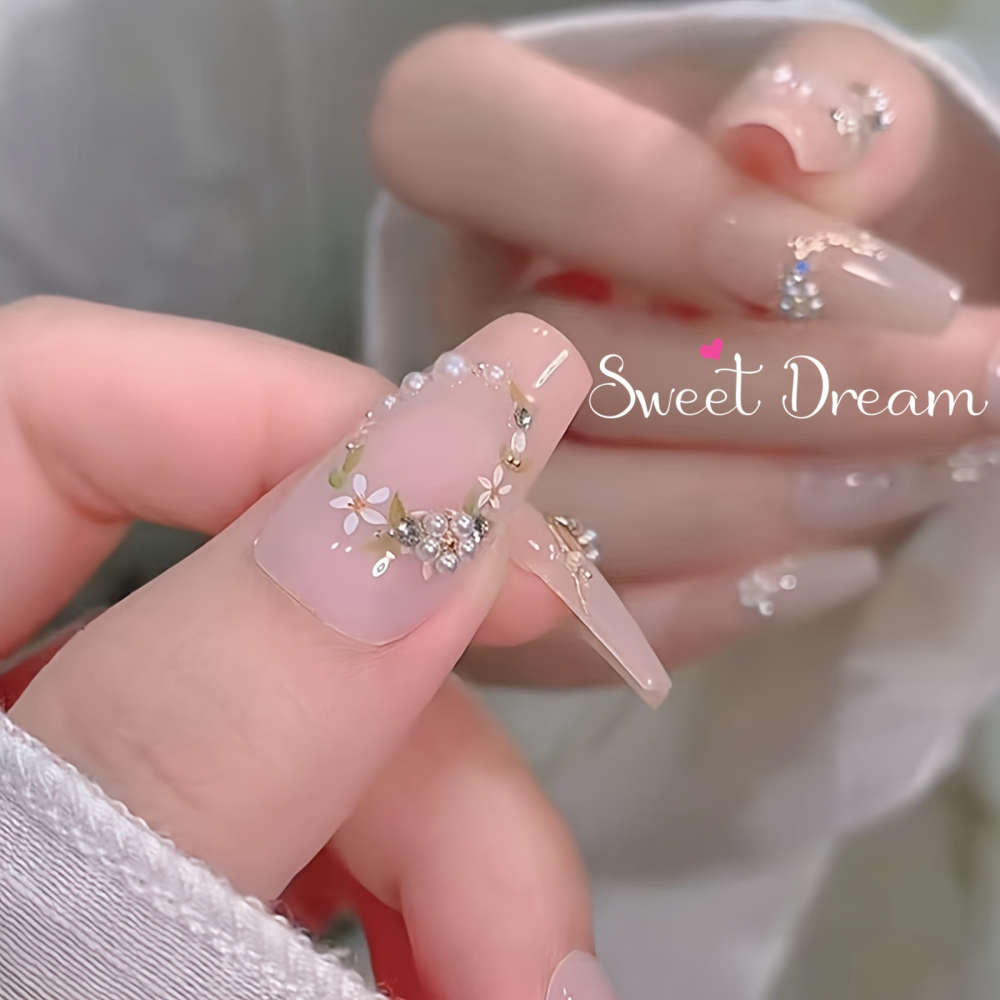 【美甲飾品】迷你金底高亮珍珠小花。美甲珍珠。立體小花。珍珠五瓣花。金底珍珠花。美甲小花。美甲鑽飾。珍珠飾品。指甲珍珠。-細節圖5