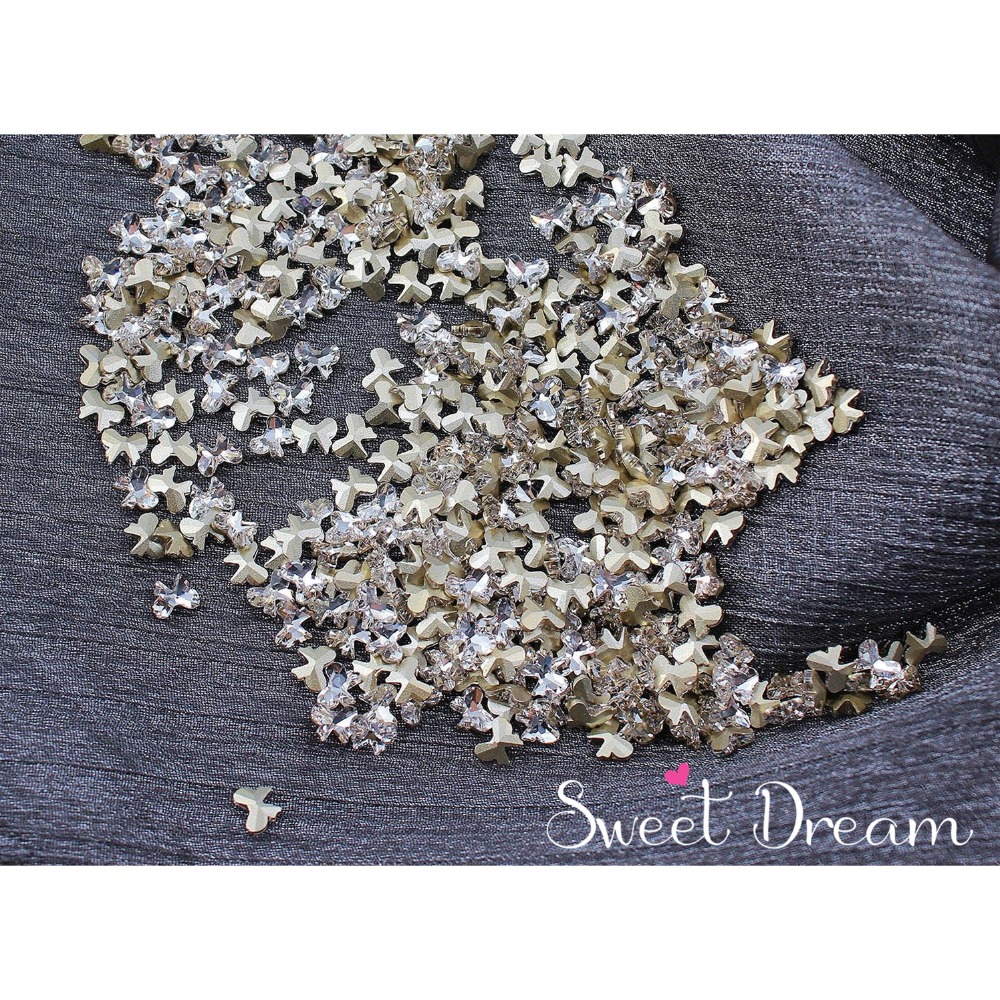 【美甲鑽飾】尖底蝴蝶結鑽。美甲蝴蝶結。立體蝴蝶結鑽。蝴蝶結美甲。人魚姬鑽。紅蝴蝶結。尖底異形鑽。美甲大鑽。立體鑽。-規格圖4