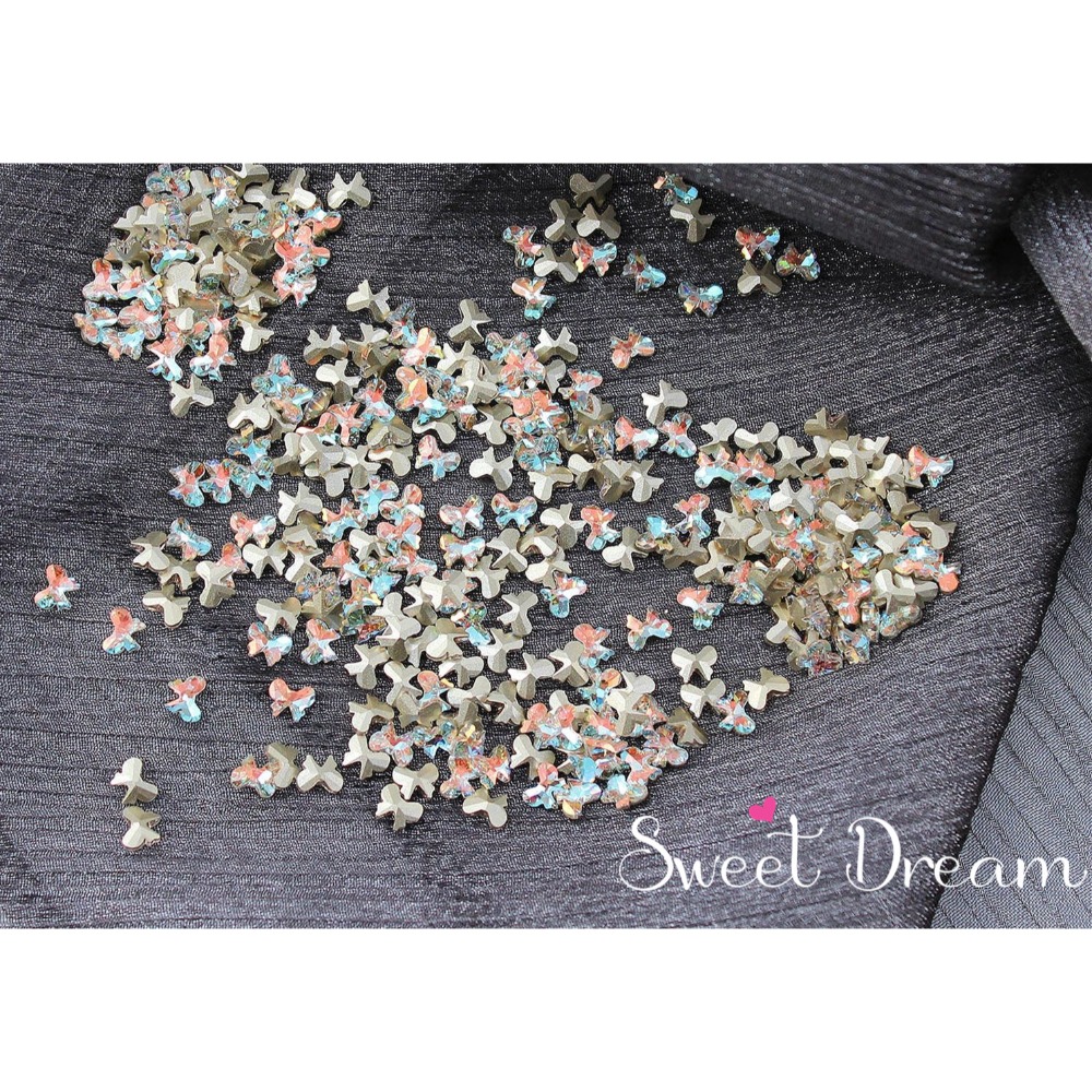 【美甲鑽飾】尖底蝴蝶結鑽。美甲蝴蝶結。立體蝴蝶結鑽。蝴蝶結美甲。人魚姬鑽。紅蝴蝶結。尖底異形鑽。美甲大鑽。立體鑽。-規格圖4