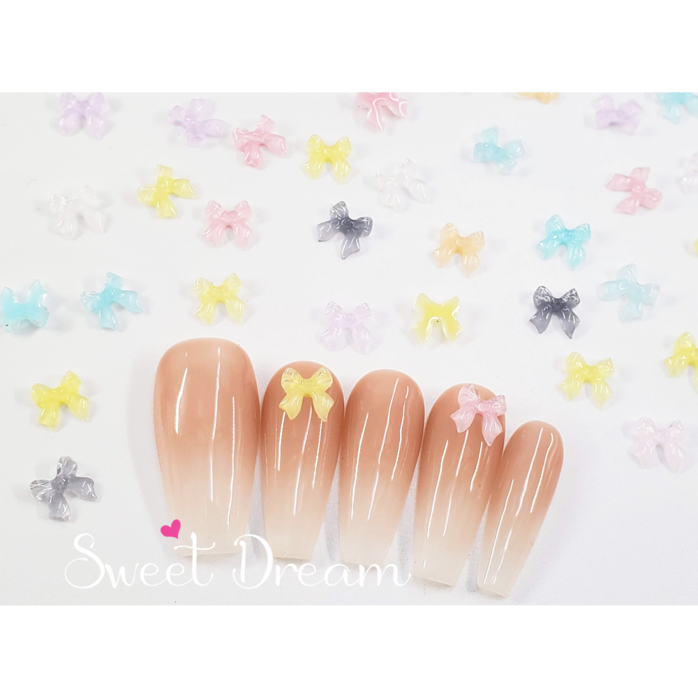 美甲小蝴蝶結飾品 美甲迷你蝴蝶結飾品 蝴蝶結美甲 樹脂蝴蝶結 領結飾品 美甲小飾品 美甲小蝴蝶結 指甲蝴蝶結 領結-細節圖4