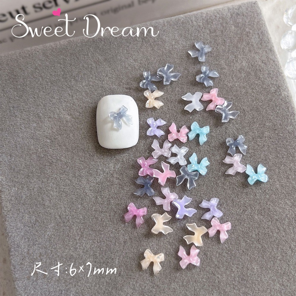 美甲小蝴蝶結飾品 美甲迷你蝴蝶結飾品 蝴蝶結美甲 樹脂蝴蝶結 領結飾品 美甲小飾品 美甲小蝴蝶結 指甲蝴蝶結 領結-規格圖7