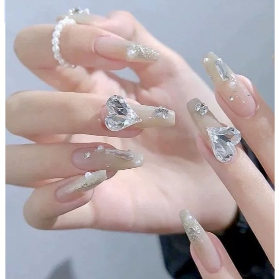 【美甲白鑽】尖底異形鑽。白尖底鑽。美甲尖底白鑽。透明白大鑽。美甲立體大鑽。愛心鑽。美甲堆鑽。堆鑽材料。指甲鑽飾-細節圖6