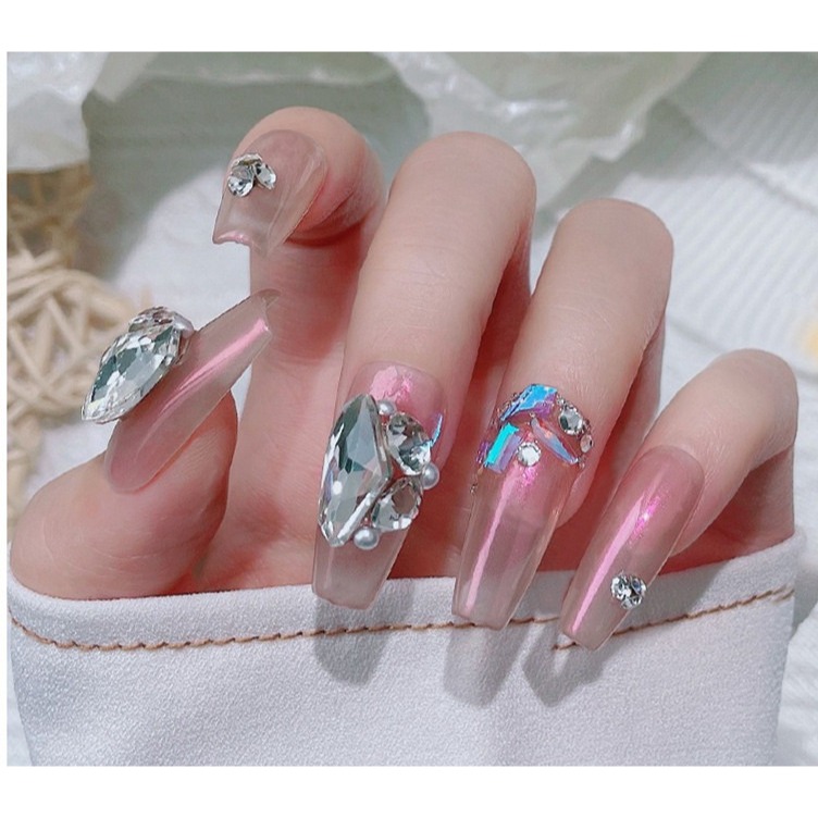 【美甲白鑽】尖底異形鑽。白尖底鑽。美甲尖底白鑽。透明白大鑽。美甲立體大鑽。愛心鑽。美甲堆鑽。堆鑽材料。指甲鑽飾-細節圖7