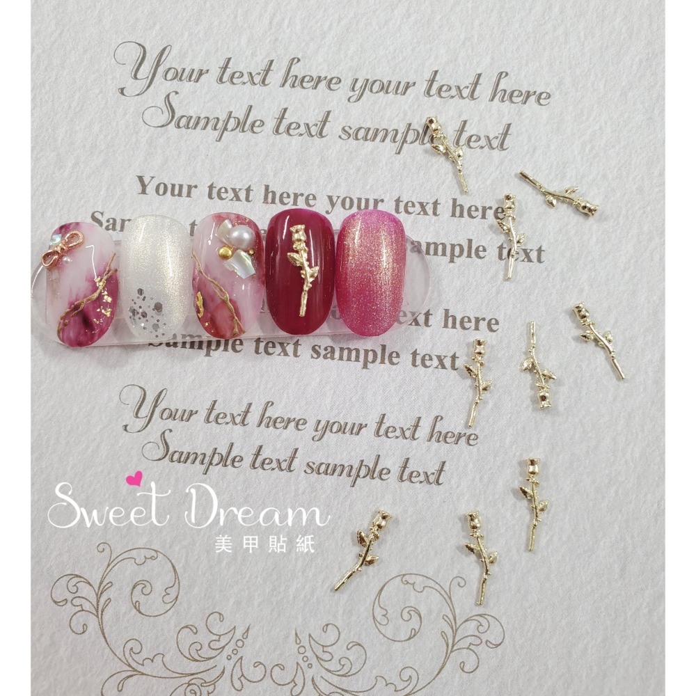 淺金02【5*14mm】五顆入