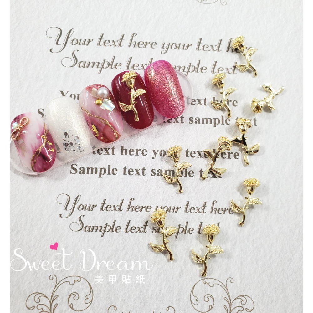 淺金06【10*15mm】五顆入