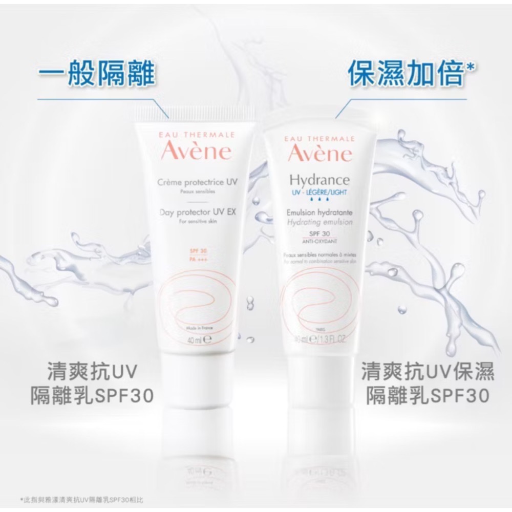 Avene 雅漾 清爽抗UV保濕隔離乳 SPF30 PA+++ 40ml 隔離乳 防曬乳-細節圖4