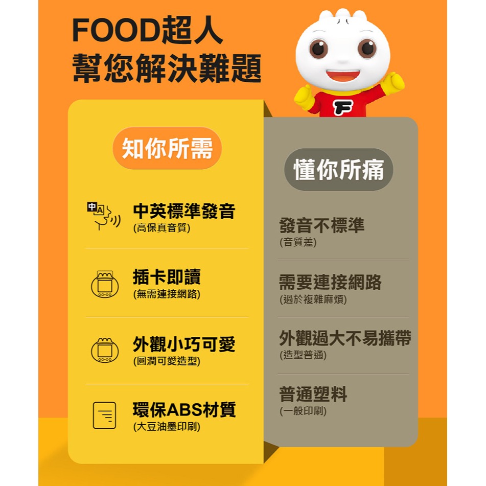 【風車圖書】FOOD超人幼兒學習讀卡機/智慧讀卡機-細節圖2