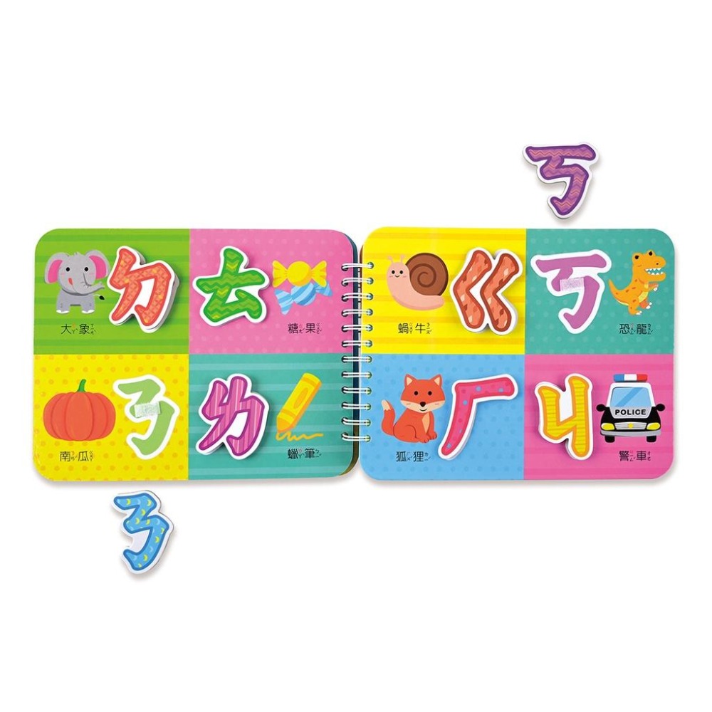 【風車圖書】Baby趣味學習貼貼書 (生活/顏色/交通/動物/123/形狀/ㄅㄆㄇ/ABC) 貼紙遊戲書 手眼協調認知-細節圖9