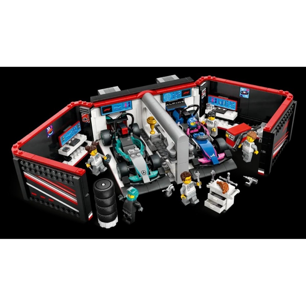 樂血高校🔥現貨!! 【LEGO樂高】60444  F1 車庫和 Mercedes-AMG & Alpine 汽車-細節圖2
