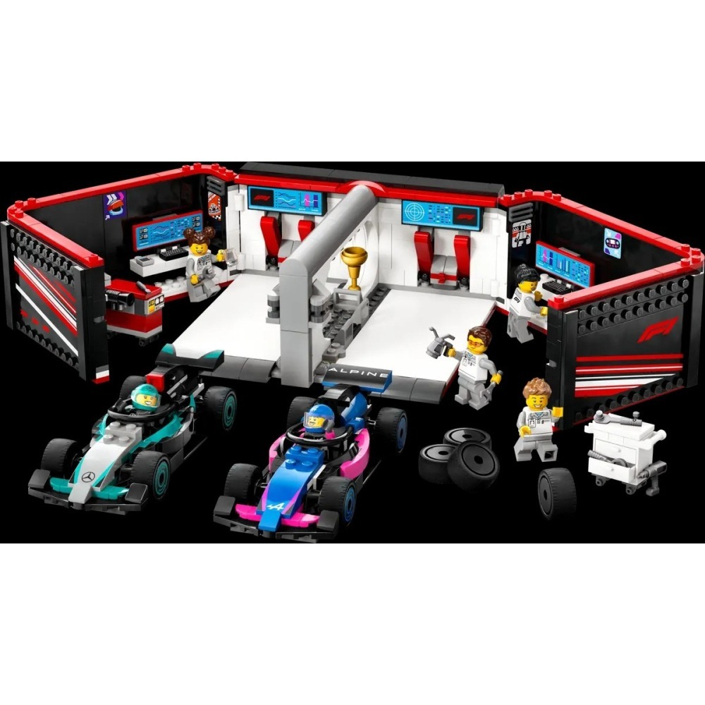 樂血高校🔥現貨!! 【LEGO樂高】60444  F1 車庫和 Mercedes-AMG & Alpine 汽車-細節圖3