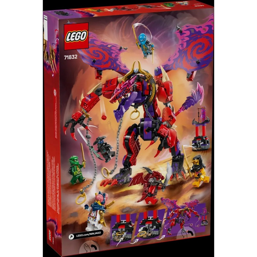 樂血高校🔥現貨!! 【LEGO樂高】 71832 混沌龍雷牙 旋風忍者系列-細節圖2