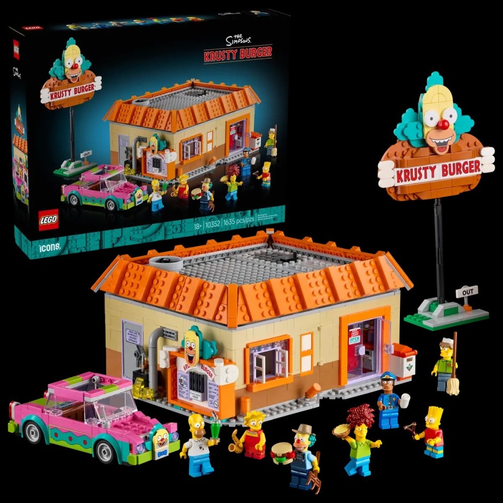 樂血高校🔥現貨!! 【LEGO樂高】10352The Simpsons™：Krusty 漢堡店-細節圖2