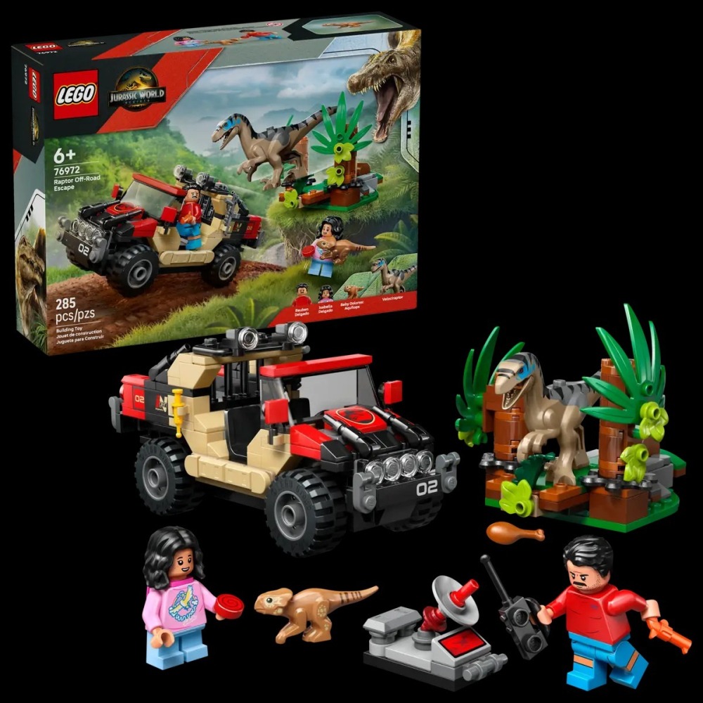 樂血高校🔥現貨!! 【LEGO樂高】76972逃離迅猛龍越野大冒險-細節圖2