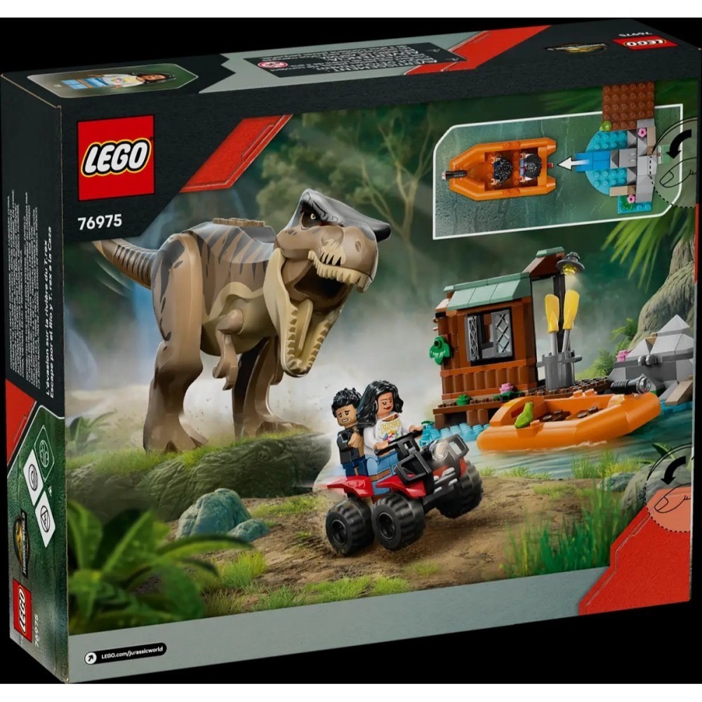 樂血高校🔥現貨!! 【LEGO樂高】76975 逃離暴龍河川大冒險-細節圖2