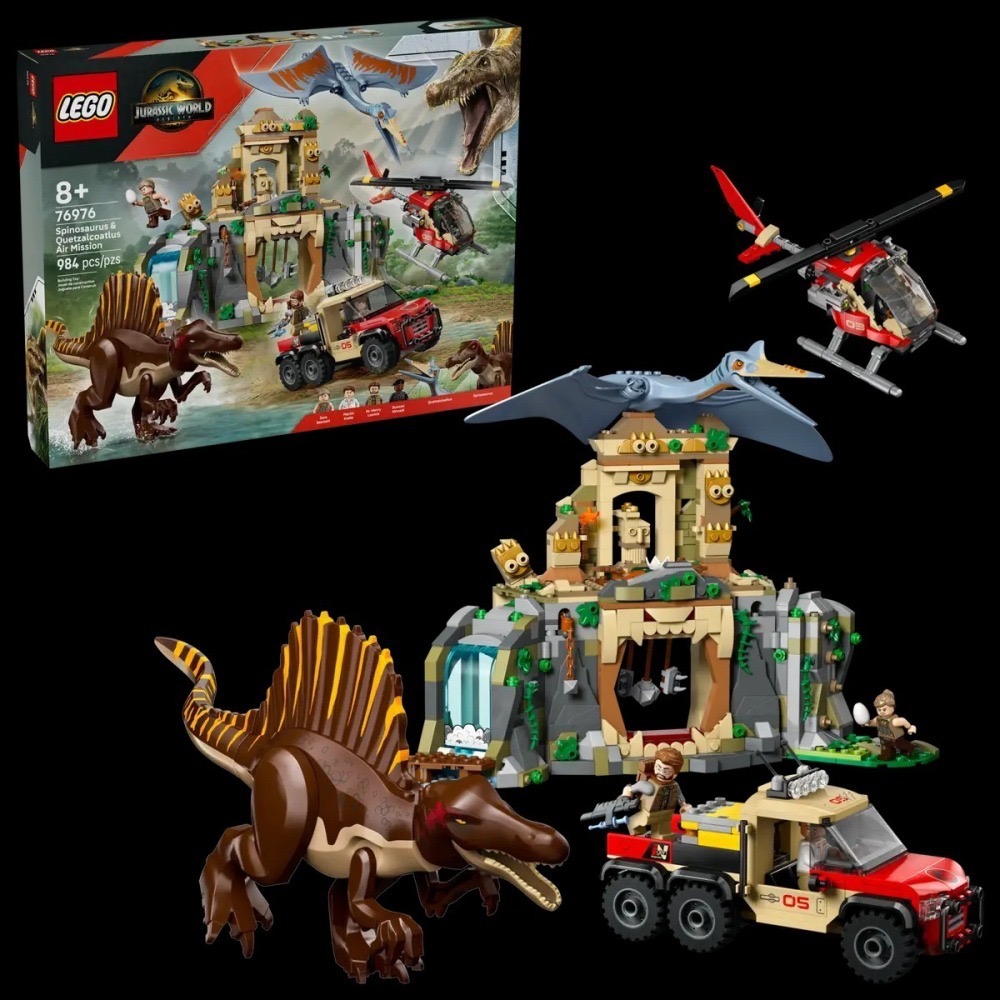 樂血高校🔥現貨!! 【LEGO樂高】76976 棘龍和風神翼龍空中任務-細節圖2