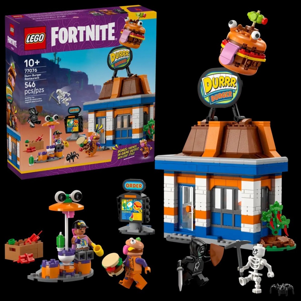 樂血高校🔥現貨!! 【LEGO樂高】77076 Durrr Burger Restaurant-細節圖2
