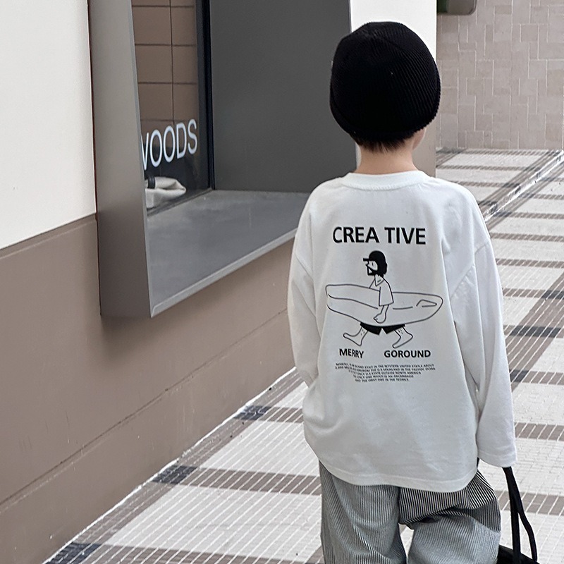 ⚡秒出貨~現貨特價⚡ 日系純棉長袖T-Shirt-細節圖2