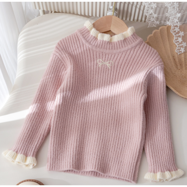 ⚡秒出貨⚡現貨大特價  韓系蝴蝶結加厚毛衣-細節圖2