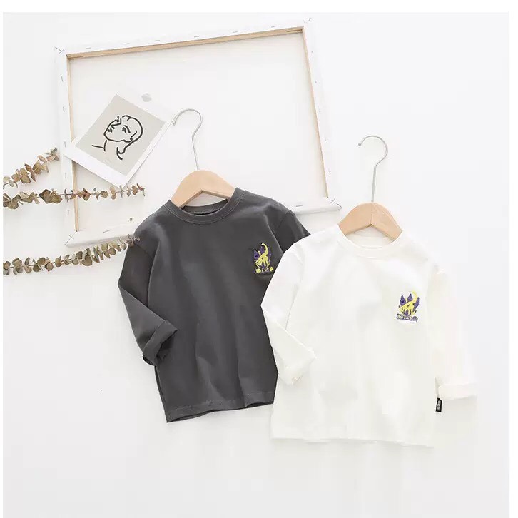 童裝秒出貨~現貨 日系恐龍上衣-細節圖2