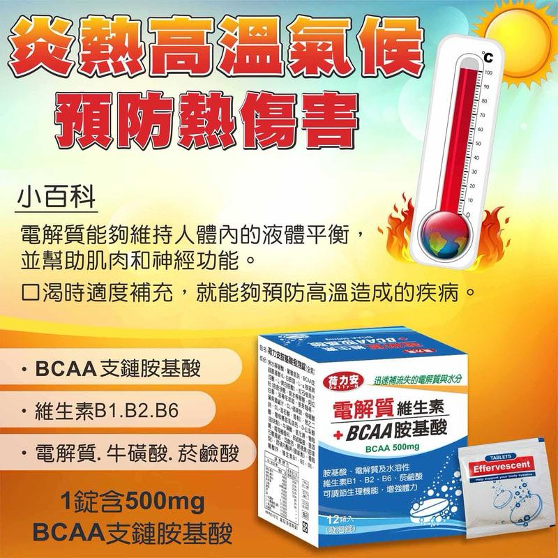多件優惠  荷力安電解質胺基酸發泡錠 12顆入-細節圖4