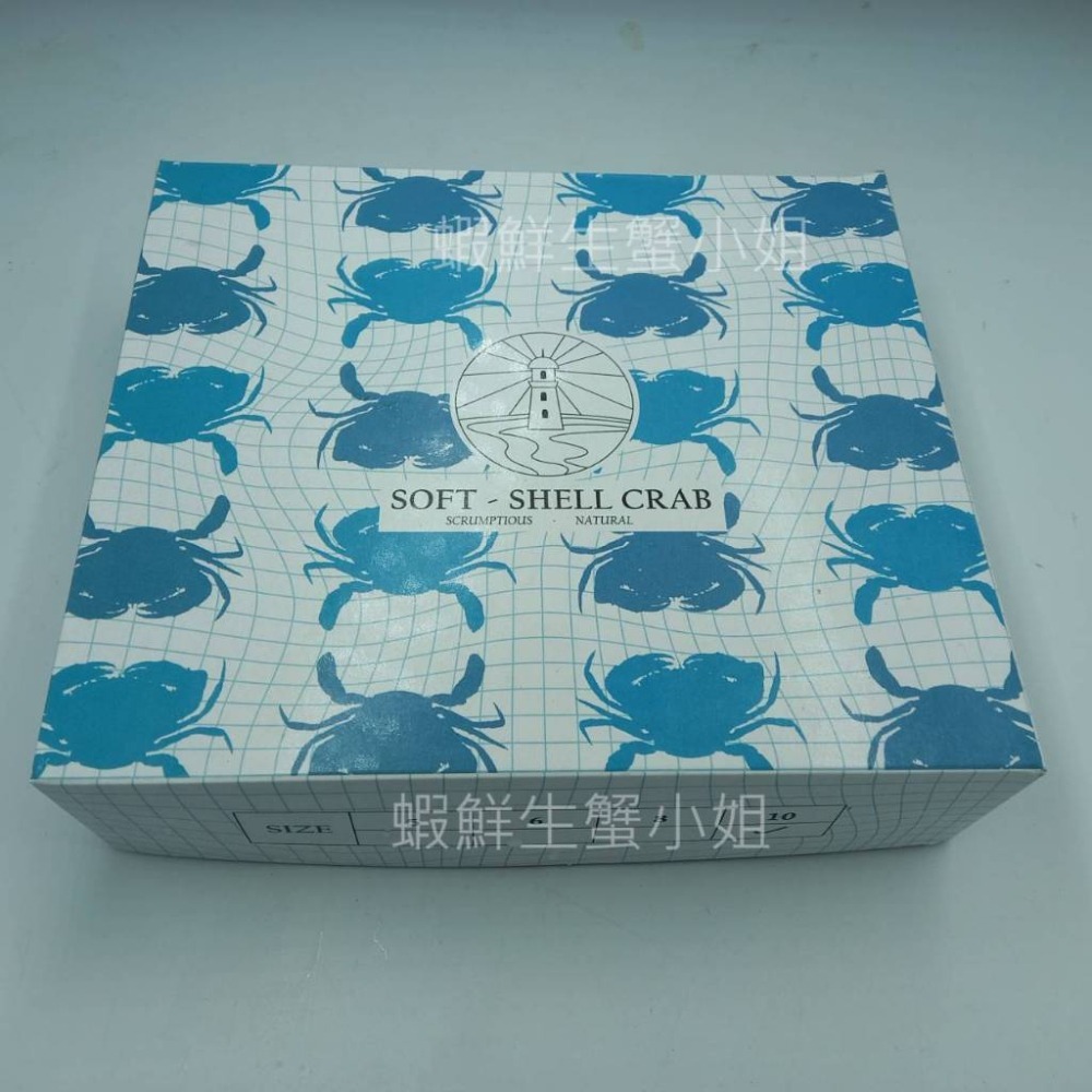 【蝦鮮生蟹小姐】軟殼蟹  10入裝   一盒600克   *免剝殼、高營養的螃蟹   **每盒390元**-細節圖3