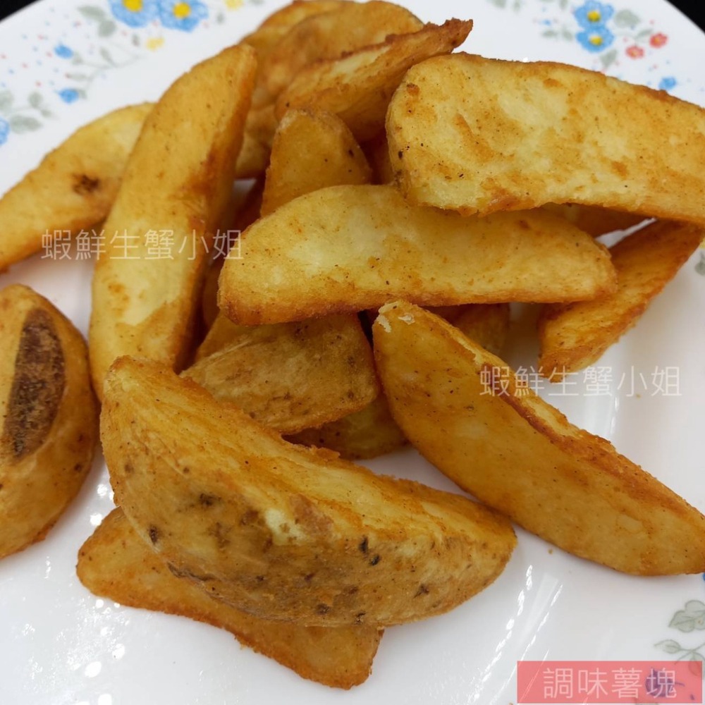 【蝦鮮生蟹小姐】原味薯塊(楔型帶皮) 一包2公斤 *大人小孩最喜愛的炸物..**每包300元**-細節圖2