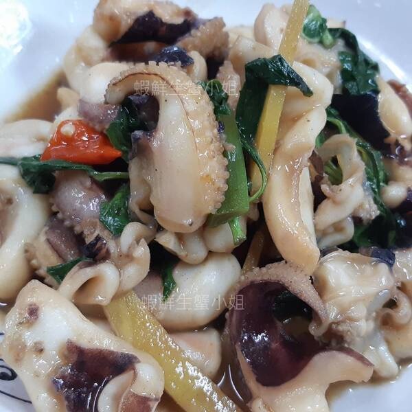 【蝦鮮生蟹小姐】帶頭花枝清肉 二去  900克上/隻 *肉厚甘甜又Q彈！**單隻400元**-細節圖3