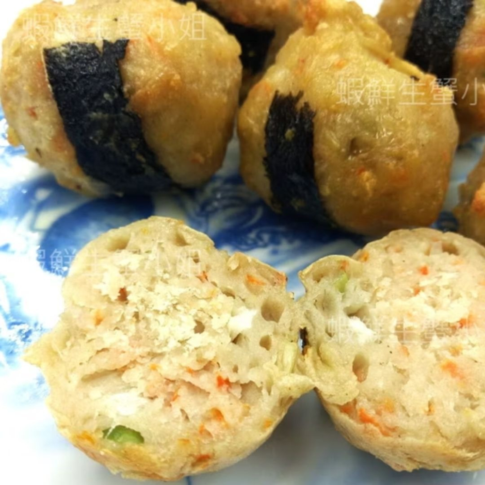 【蝦鮮生蟹小姐】海苔丸 5斤/包 ❖搭配海苔醇香,可口吮指回味 ❖ 鮮濃魚漿香味 **每包405元**-細節圖2