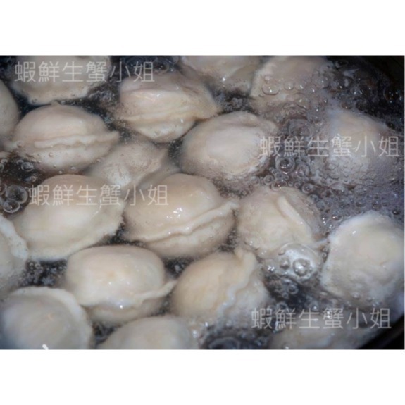 【蝦鮮生蟹小姐】手工捏花豬肉高麗菜水餃  880克/包  📣餡多飽滿、方便美味 **每包140元**-細節圖5