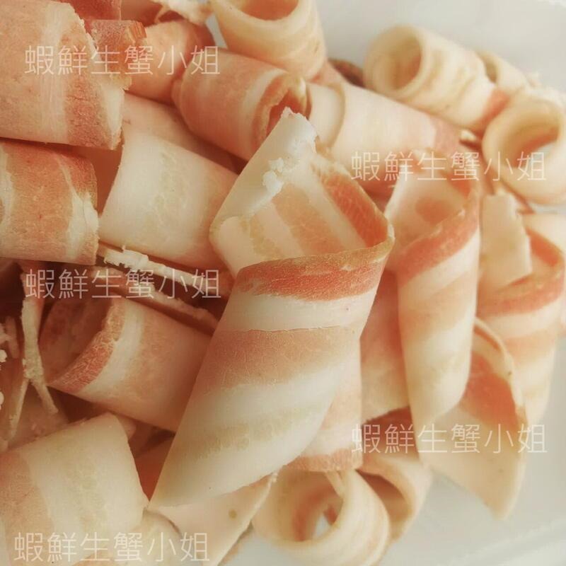 【蝦鮮生蟹小姐】火鍋豬五花肉片 400克/包 *火鍋必備的食材，讓您大口吃肉 **每包150元**-細節圖2