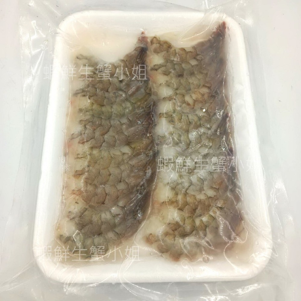 【蝦鮮生蟹小姐】鳳尾蝦(帶尾蝦仁)  300克/盤  約22隻  * 去殼帶尾白蝦,無彭發   **每盒270元**-細節圖4