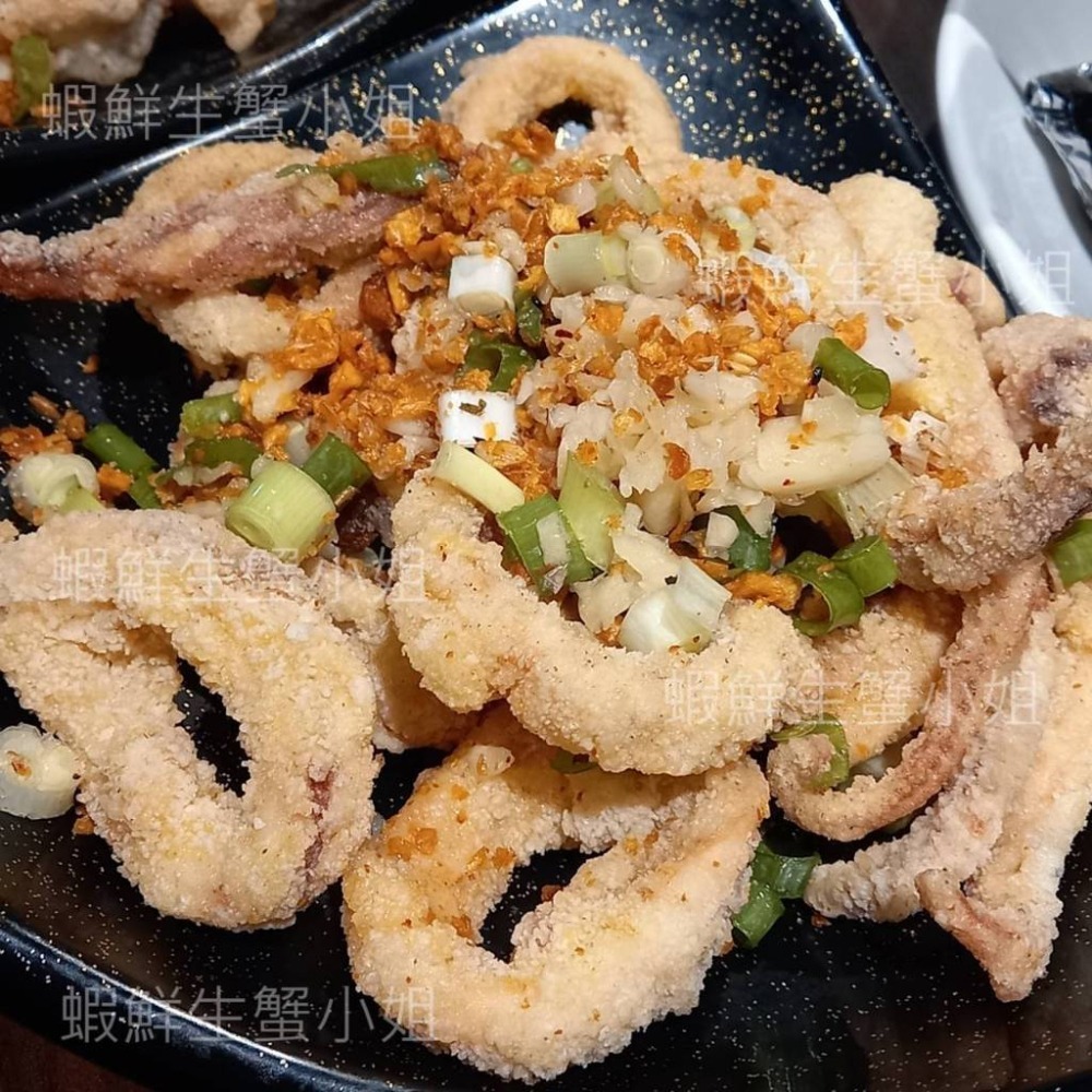 【蝦鮮生蟹小姐】香酥魷魚圈 500g/包 ❤飽滿的整顆魷魚 肉酥脆多汁 **每包210元**-細節圖6