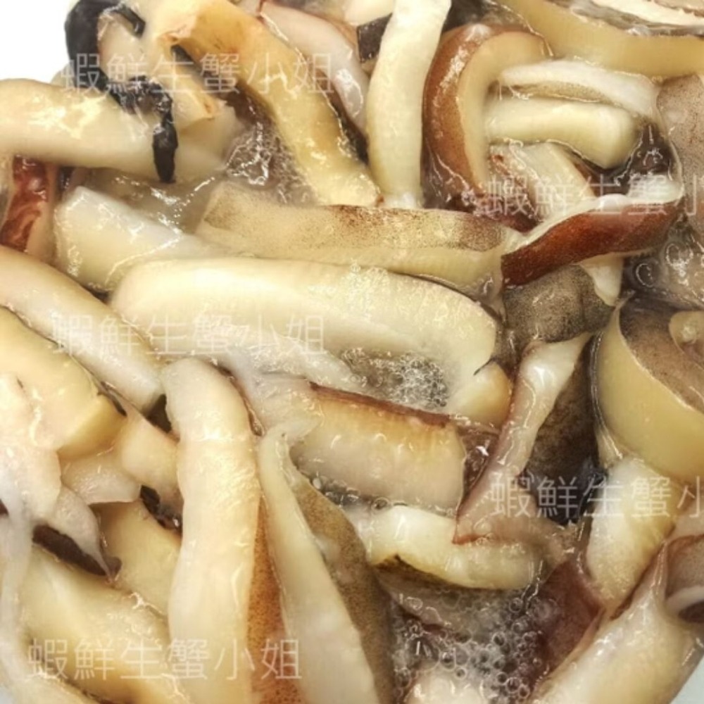 【蝦鮮生蟹小姐】魷魚-帶皮切絲   *費時費工切圈處理，適合各式料理 !    **每包260元**-細節圖3
