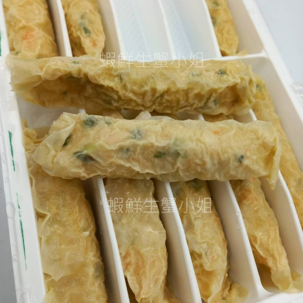 【蝦鮮生蟹小姐】 府城蝦捲   10條/盒   🚩嚴選新鮮蝦仁加入新鮮，料好實在! **單盒130元*-細節圖3