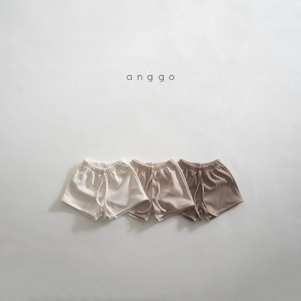 韓國童裝anggo 華夫格短褲 兒童短褲 正韓童裝-細節圖4