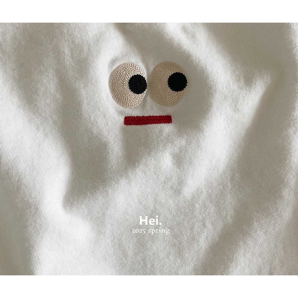 Toz韓國童裝 兒童短袖 男童上衣 小童t恤衫 夏季卡通男女童可愛條紋刺繡短袖 童裝T恤上衣-細節圖5