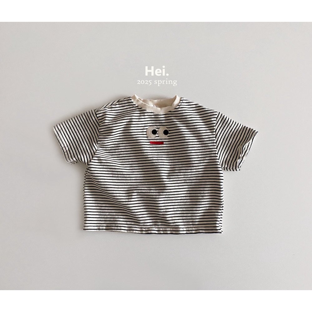 Toz韓國童裝 兒童短袖 男童上衣 小童t恤衫 夏季卡通男女童可愛條紋刺繡短袖 童裝T恤上衣-規格圖10