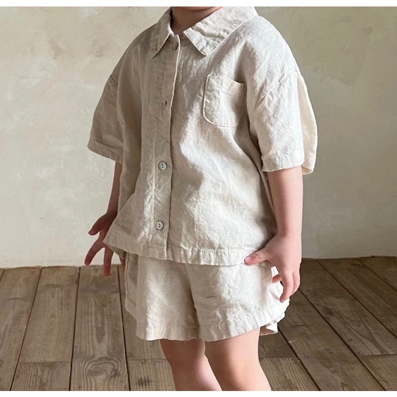 夏季兒童襯衫套裝 童裝套裝-細節圖5