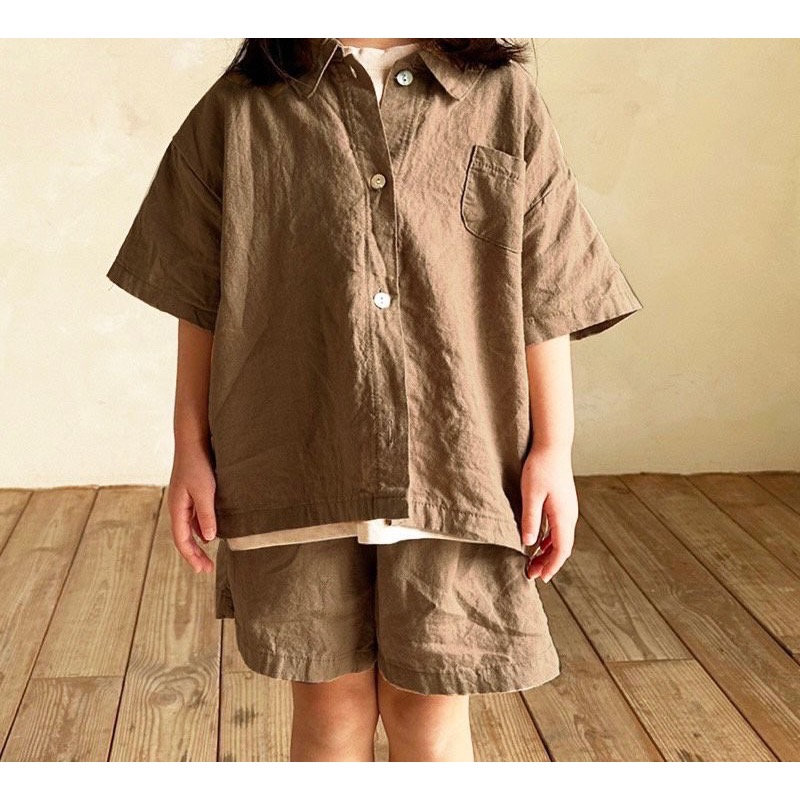 夏季兒童襯衫套裝 童裝套裝-細節圖6