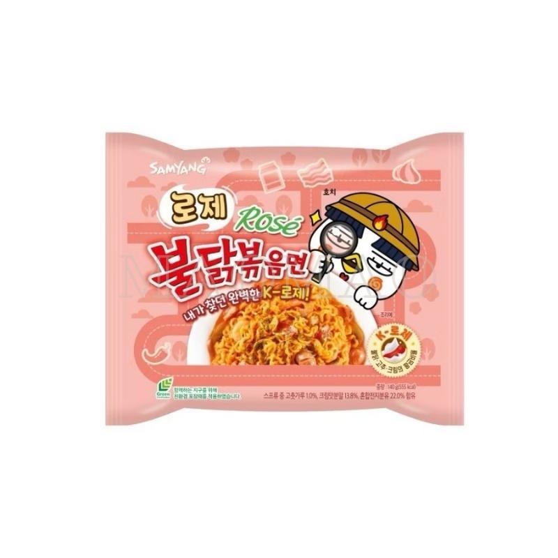 【𝙈𝙖𝙤】🇰🇷三養𝐒𝐀𝐌𝐘𝐔𝐍𝐆粉紅𝐑𝐎𝐒𝐄奶油火辣雞肉風味麵 韓國泡麵 韓國三養 三養泡麵 辣雞麵 辣味泡麵-細節圖2
