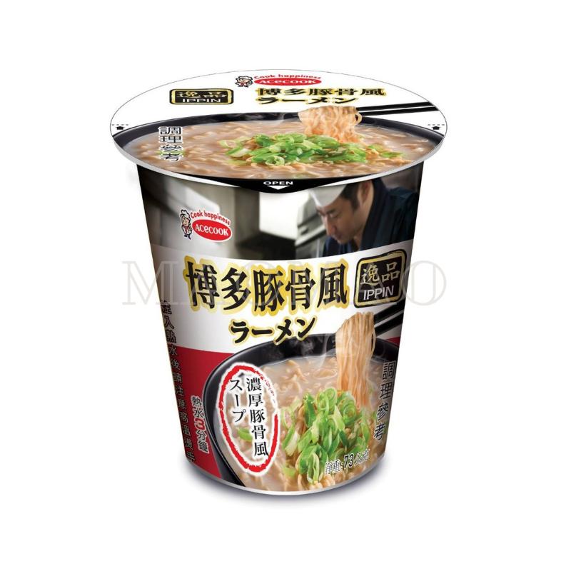 【𝙈𝙖𝙤】𝐀𝐜𝐞𝐜𝐨𝐨𝐤 逸品風味杯麵系列 鹽味雞湯 札幌味噌 仙台辛味噌 博多豚骨 辛辣豚骨 蒜味豚骨-細節圖4
