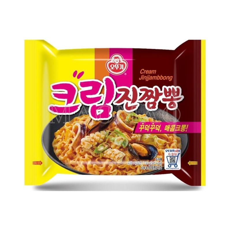 【𝙈𝙖𝙤】🇰🇷𝐎𝐭𝐭𝐨𝐠𝐢不倒翁全系列 超濃起司拉麵 奶油海鮮 烏龍 金拉麵 泡菜 金螃蟹 米其林炸醬 芝麻 海帶牛肉湯-細節圖4
