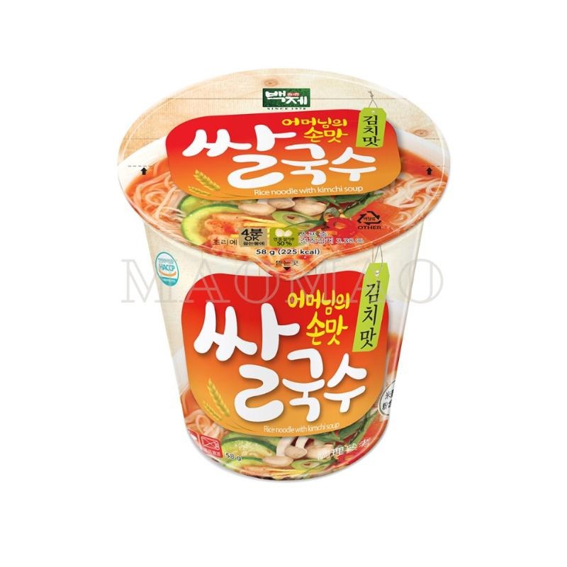 【𝙈𝙖𝙤】🇰🇷百濟米線杯裝 米麵線 米線 韓國米線 泡菜味 海鮮味 米麵 韓國米麵線 即食米線 韓國麵線 杯裝米線-細節圖2
