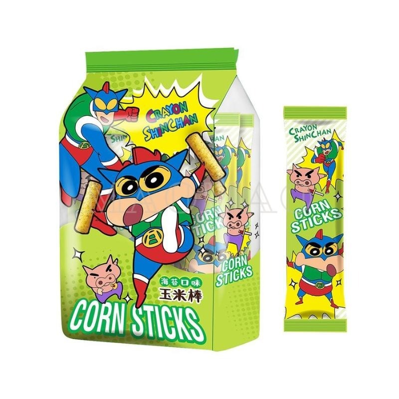 【𝙈𝙖𝙤】蠟筆小新玉米棒 濃湯味 海苔味 玉米棒 點心棒 玉米餅乾 海苔餅 下午茶小點心 咖啡點心-細節圖2