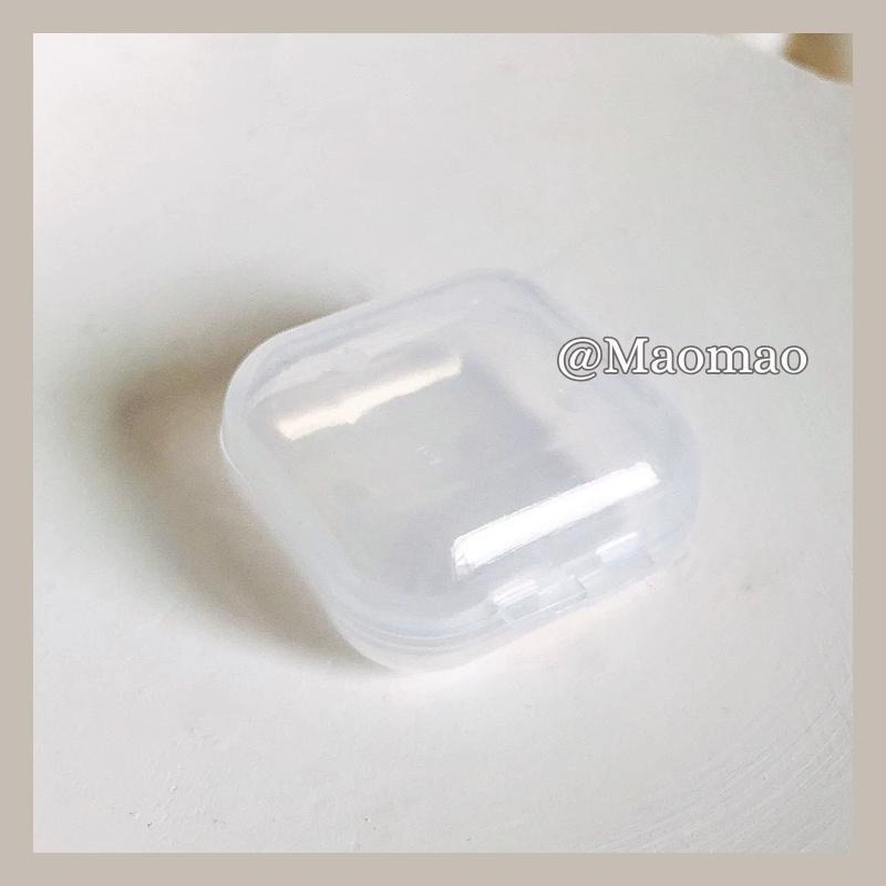 【𝙈𝙖𝙤】透明收納盒 耳環戒指收納 收納盒 飾品小物 透明小方盒 小方盒 透明方盒 小物收納 透明塑膠盒 耳環盒 戒指盒-細節圖8