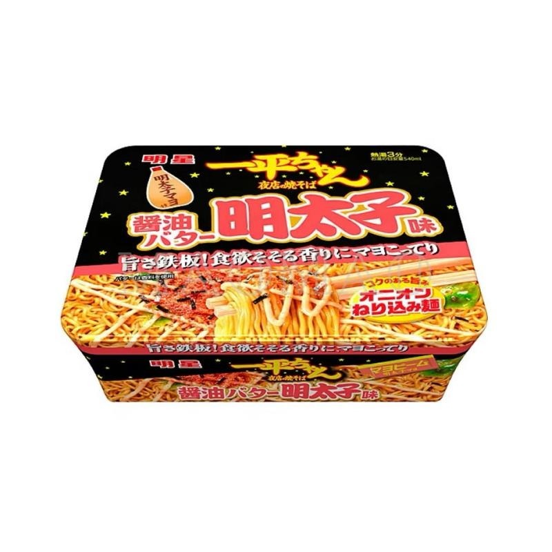 【𝙈𝙖𝙤】🇯🇵明星食品 一平夜店炒麵🇯🇵一平ちゃん 夜店の焼きそば 招牌炒麵 鹽醬風味 奶油醬油明太子風味 日式炒麵-細節圖4