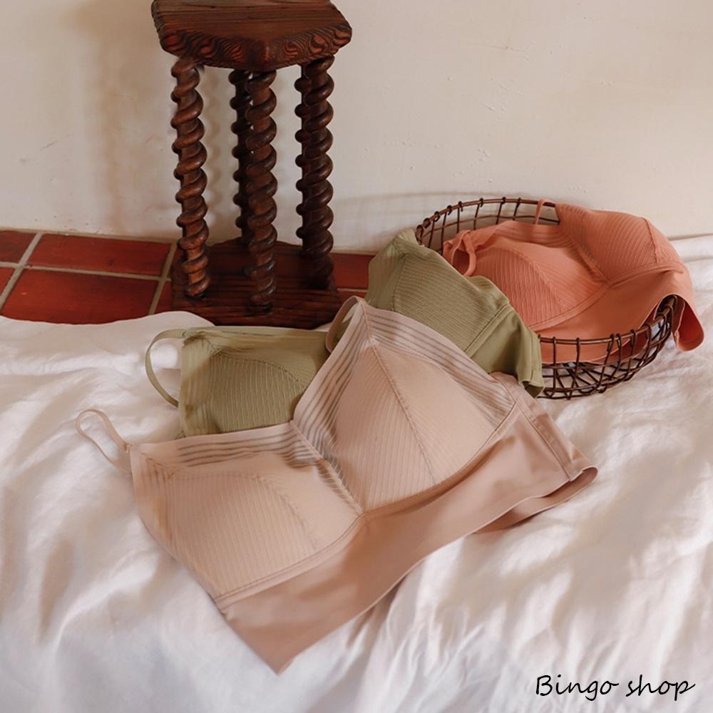 彈性冰絲萊卡 細肩短版背心 無痕內搭 法式薄杯內搭 無鋼圈內衣 bratop 【BA-220301】-細節圖4