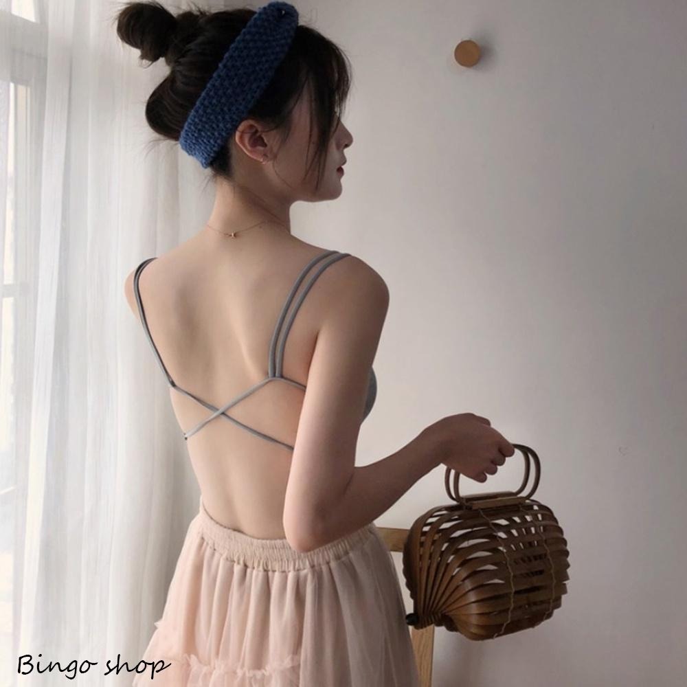 細肩棉質小可愛 內搭 美背平口小可愛 小背心 小可愛 交叉細肩 平口內衣 小可愛美背內衣 WU-220301-細節圖3